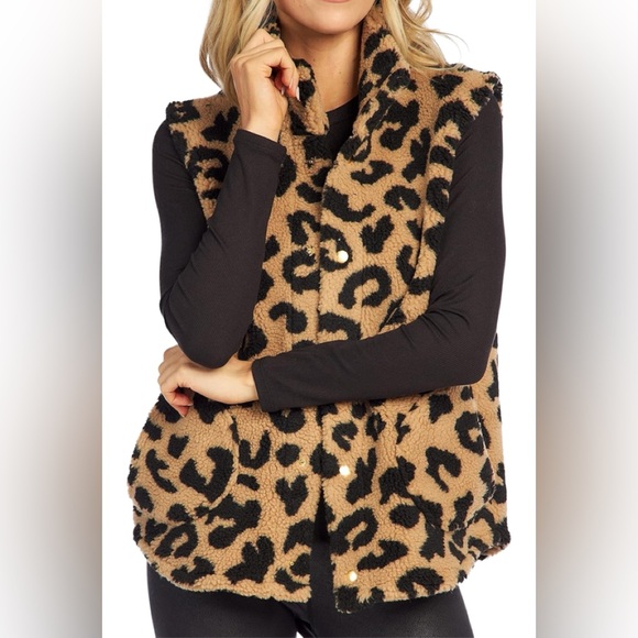 Mud Pie Pruitt Womens Sherpa Vest Size S - Picture 5 of 6